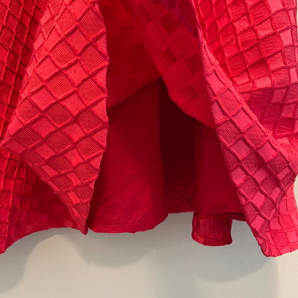 NWT Red Off Shoulder Moulinette Soeurs vêtement dress Sz 0 Anthropologie - Picture 4 of 13